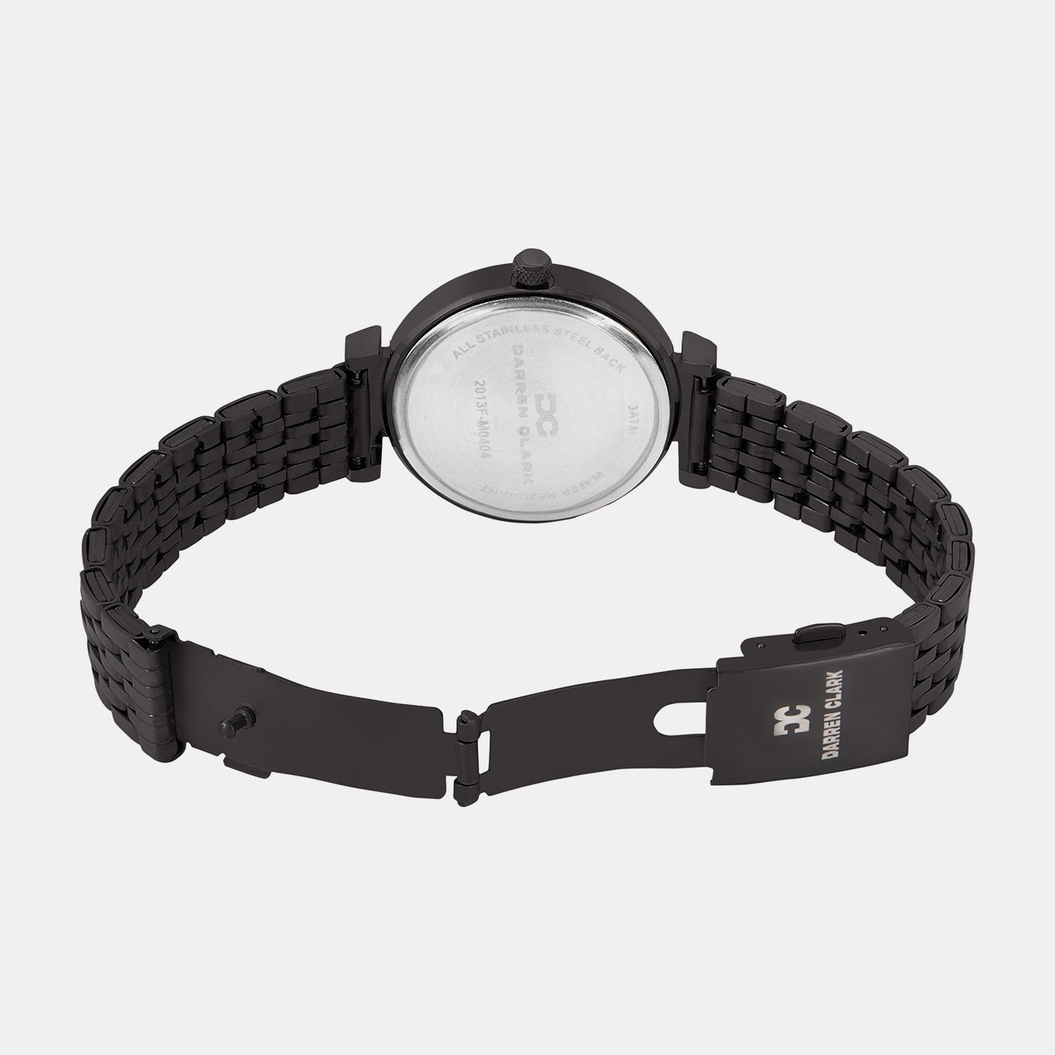 Women Quartz Black Dial Analog Metal Watch 2013F-M0404