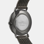 Men Quartz Grey Dial Analog Stainless Steel Watch 1013J-E0816