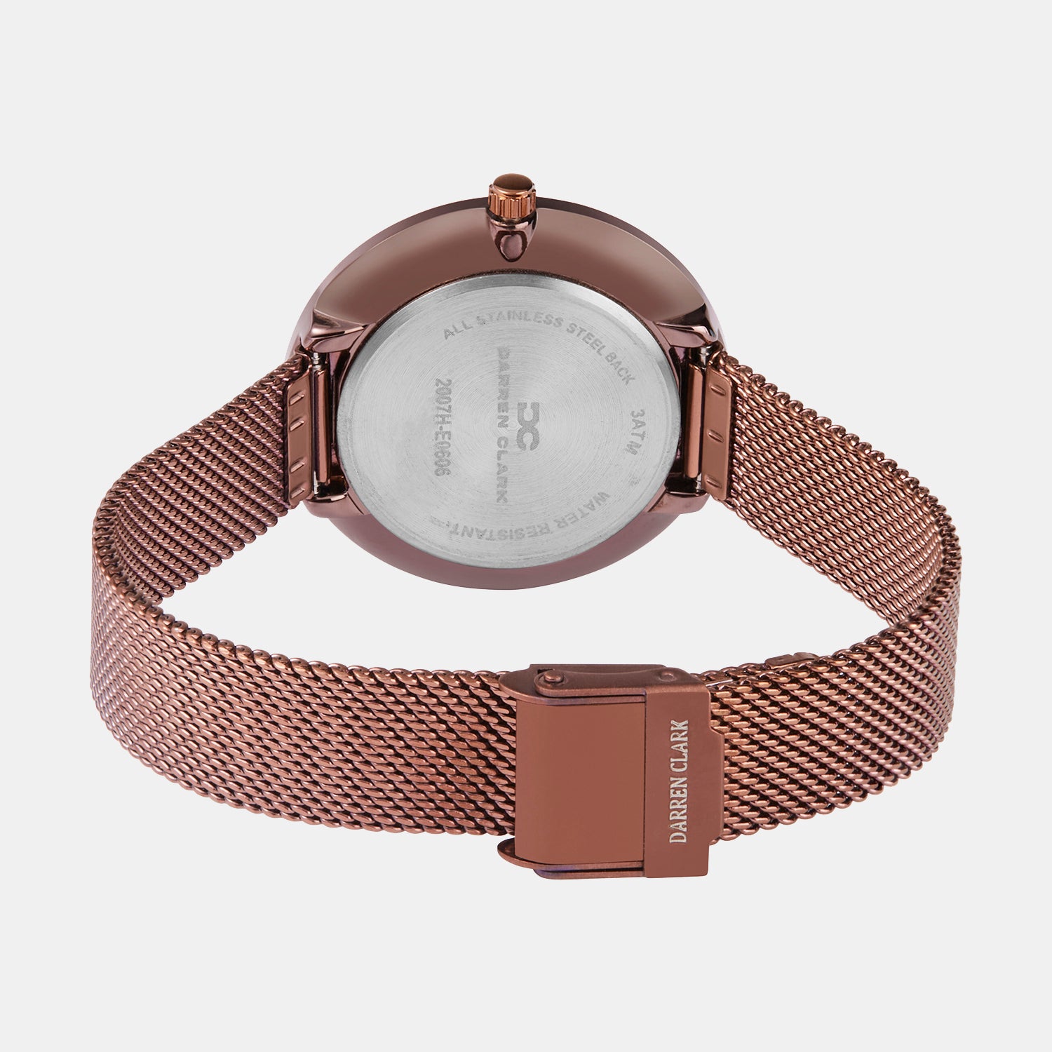 Women Quartz Brown Dial Analog Mesh Watch 2007H-E0606