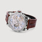 Era Men Automatic Silver Dial Analog Leather Watch 147-L10308