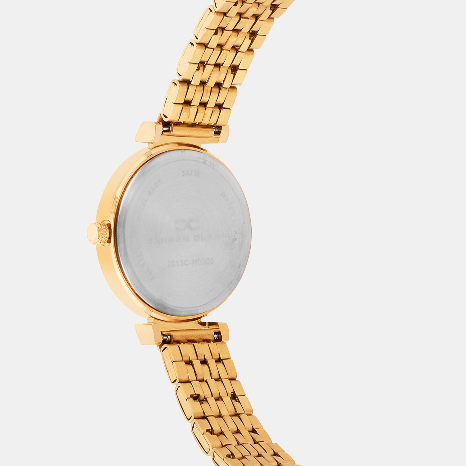 Women Quartz Silver Dial Analog Metal Watch 2013C-M0303