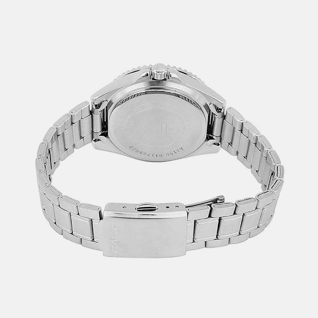 Enticer Unisex Quartz Black Dial Analog Stainless Steel Watch A2197