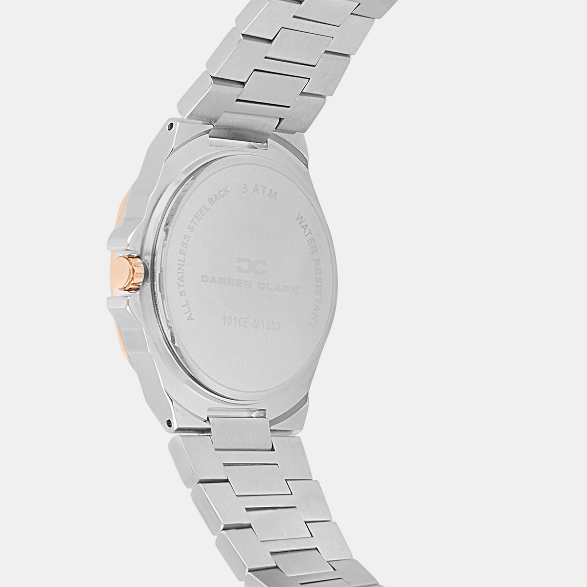Men Quartz Silver Dial Multi-Function Metal Watch 1016E-M1303