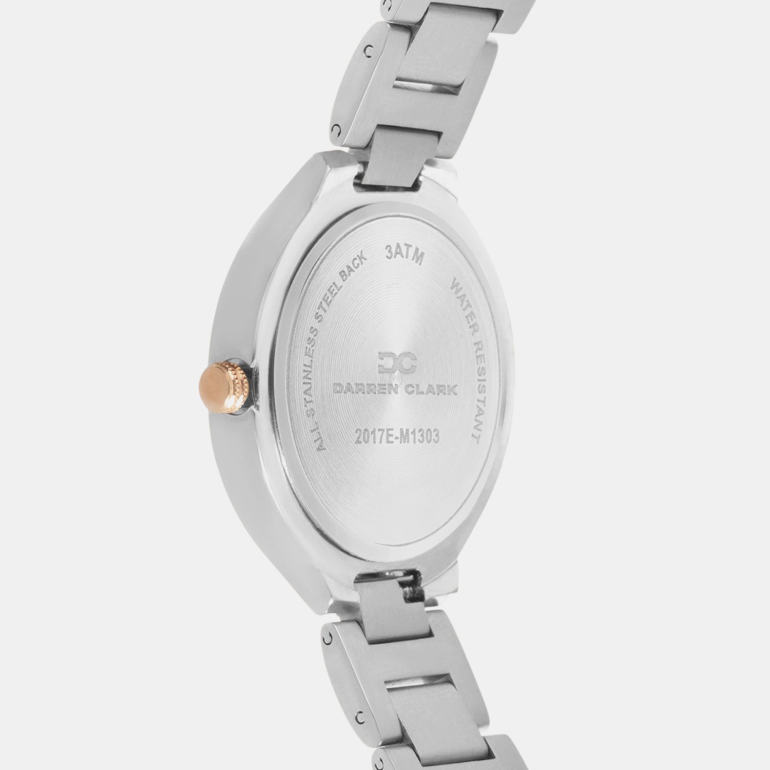 Women Quartz Silver Dial Analog Metal Watch 2017E-M1303