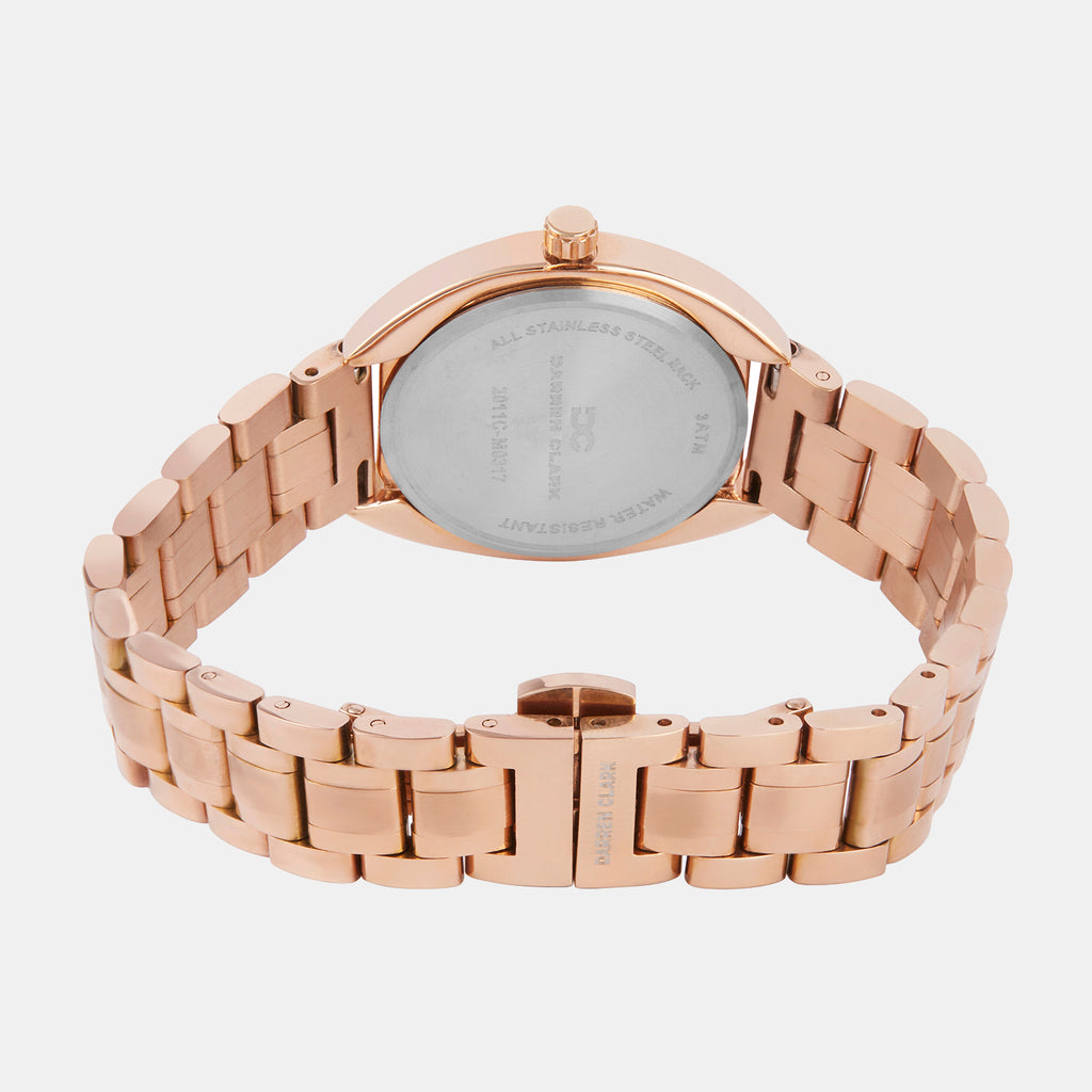 Women Quartz Sea Blue Mother Of Pearl Dial Analog Metal Watch 2011C-M0317