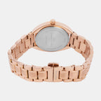 Women Quartz Sea Blue Mother Of Pearl Dial Analog Metal Watch 2011C-M0317