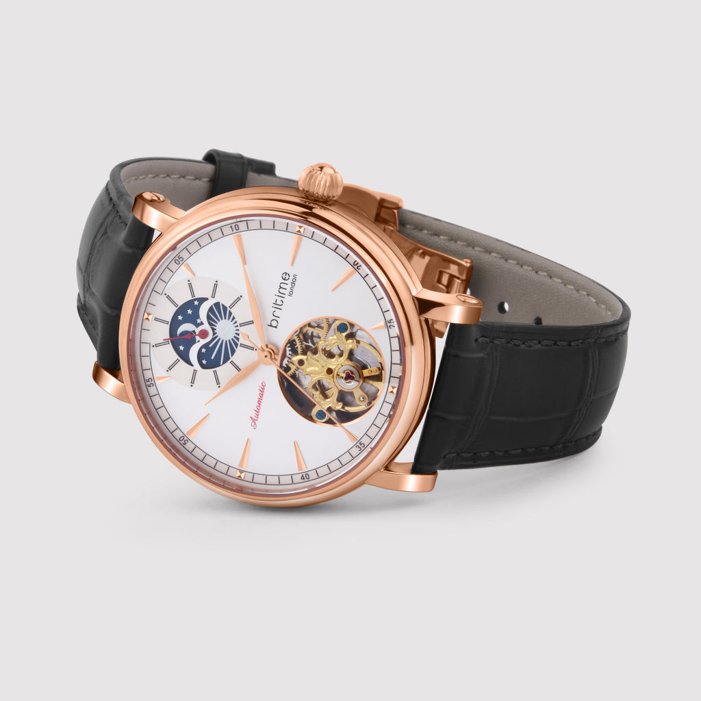 Britime Leather Silver watch