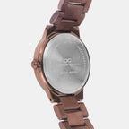 Women Quartz Rose Gold Dial Analog Metal Watch 2015C-M0303