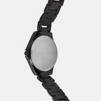 Women Quartz Black Dial Analog Metal Watch 2012F-M0404