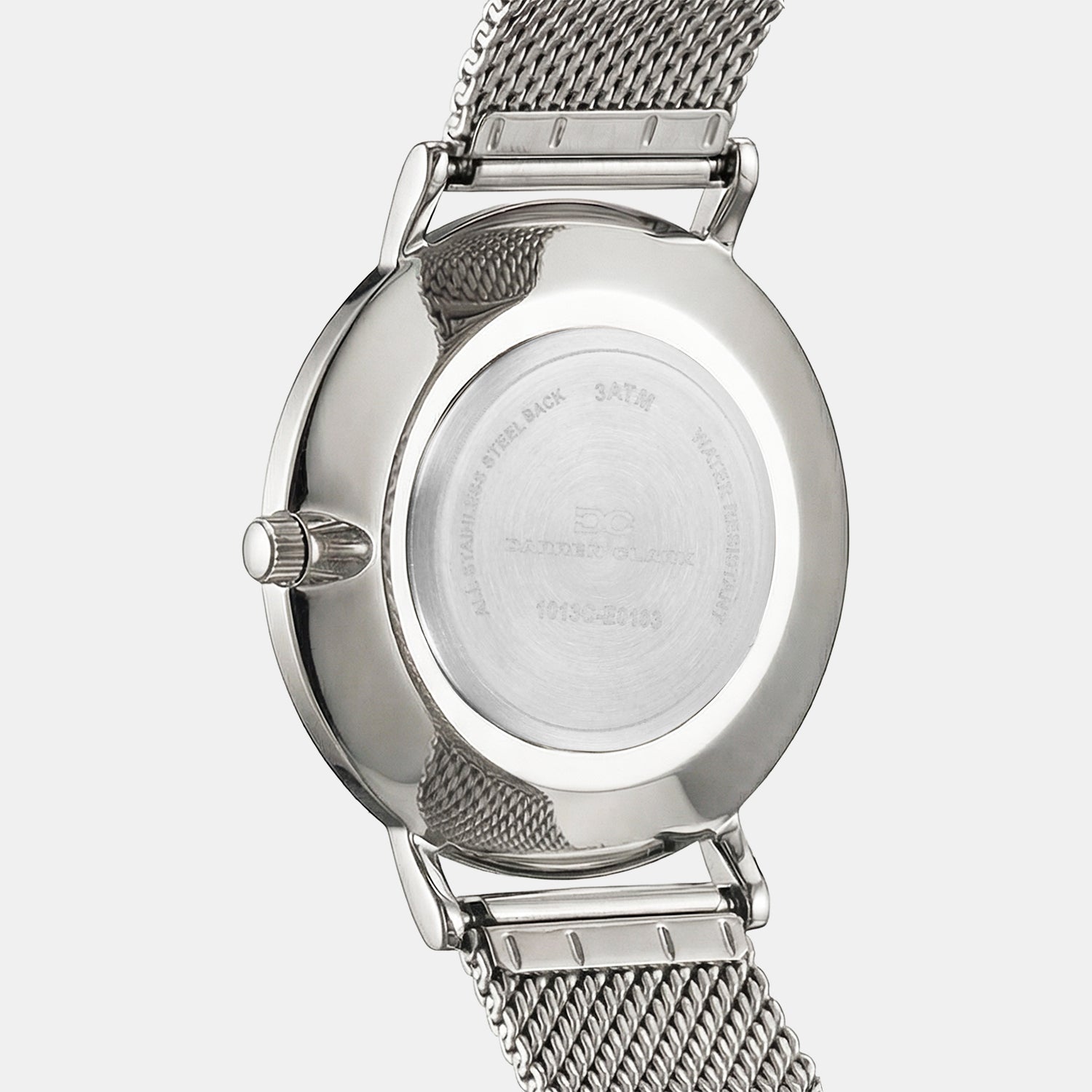 Men Quartz Silver Dial Analog Stainless Steel Watch 1013C-E0103