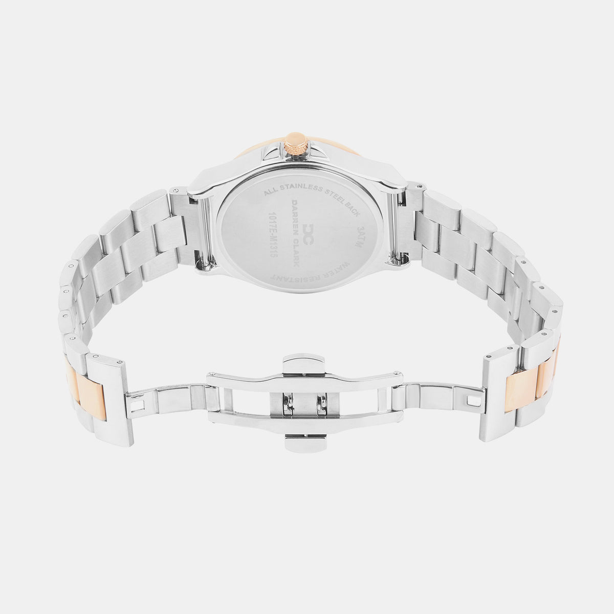 Men Quartz Silver Dial Multi-Function Metal Watch 1017E-M1303