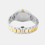 Men Quartz Silver Dial Multi-Function Metal Watch 1014D-M0103