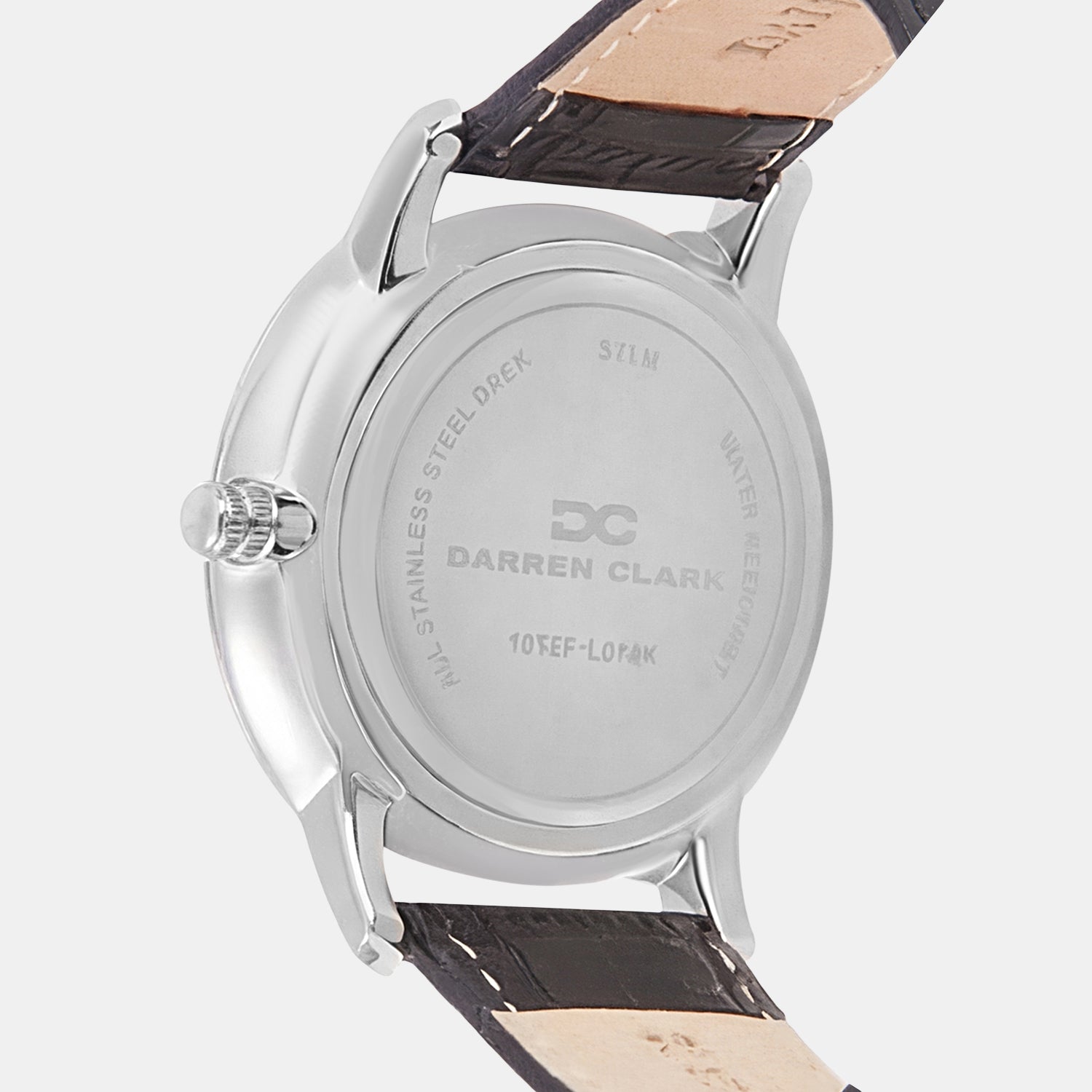 Men Quartz Black Dial Multi-Function Leather Watch 1012F-L0104