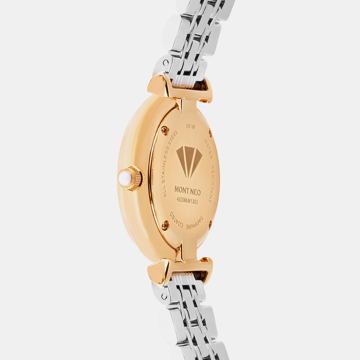 Women Quartz Silver Dial Analog Metal Watch 4520M-M1303