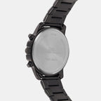 Men Quartz Black Dial Multi-Function Metal Watch 1009F-M0404