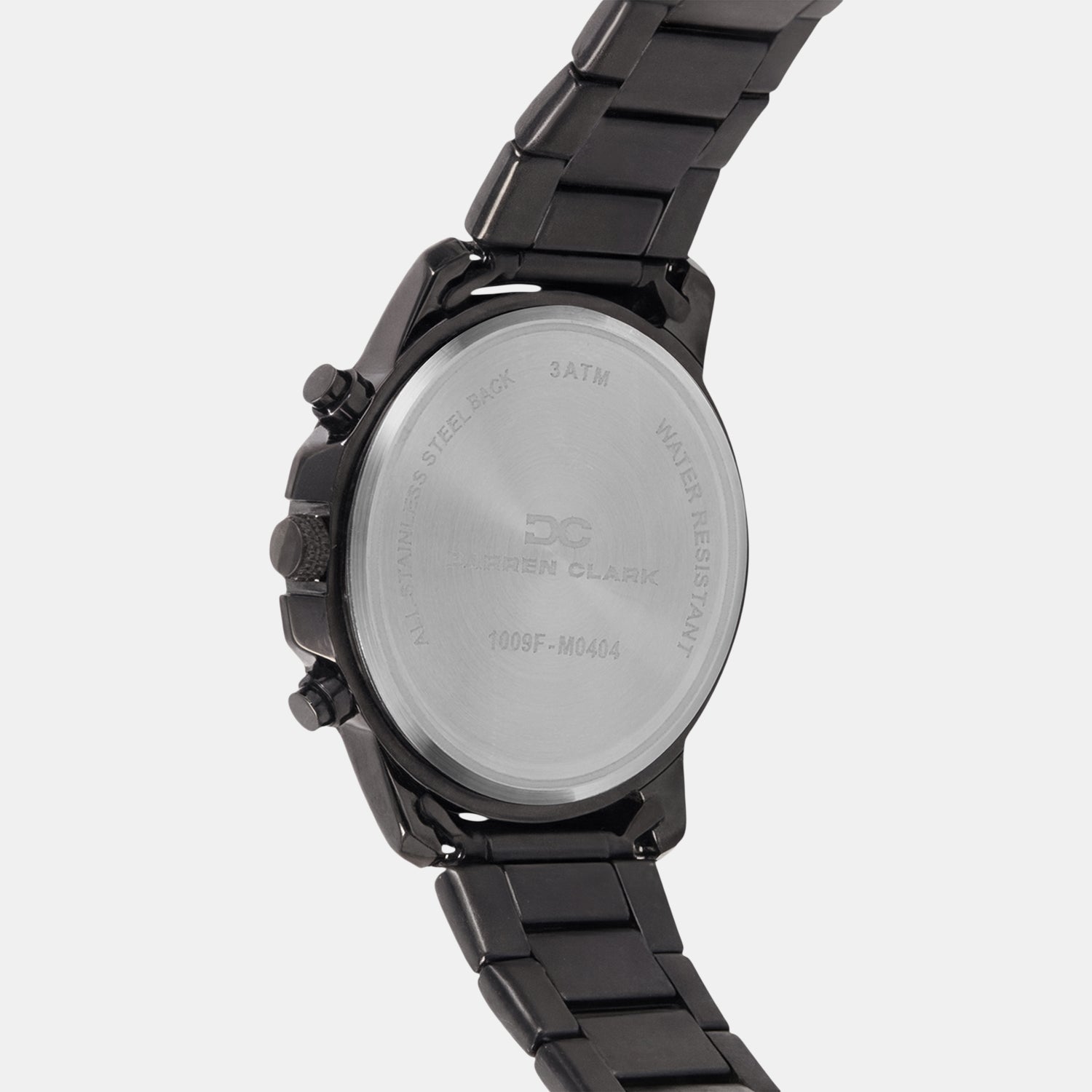 Men Quartz Black Dial Multi-Function Metal Watch 1009F-M0404