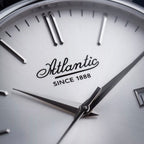 Men Quartz Silver Dial Analog Leather Watch 50354.41.21