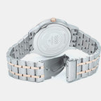 Seehof Men Quartz Silver Dial Analog Stainless Steel Watch 509833 49 14 20