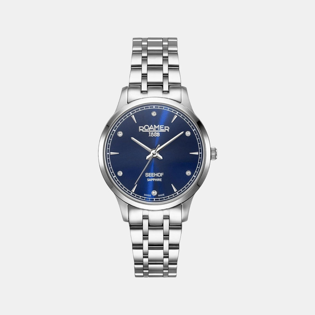 Seehof Women Quartz Blue Dial Analog Stainless Steel Watch 509847 41 40 20