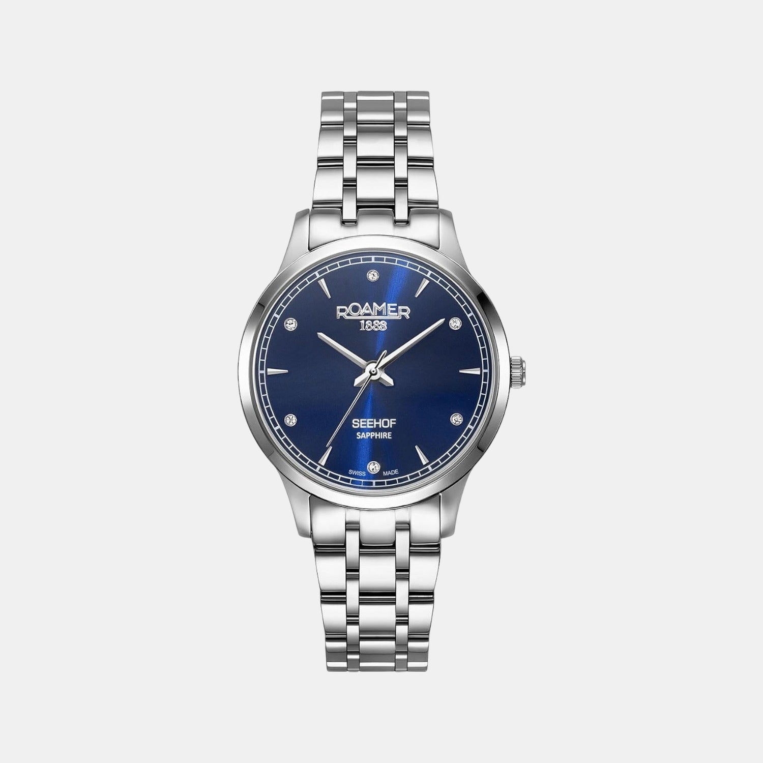 Seehof Women Quartz Blue Dial Analog Stainless Steel Watch 509847 41 40 20