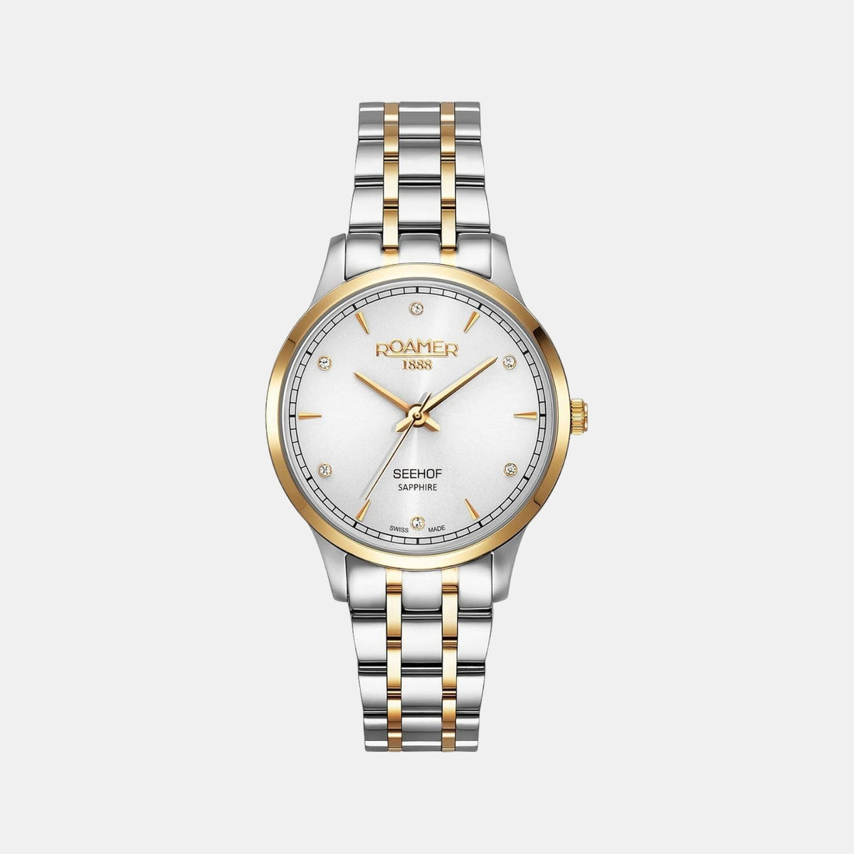 Seehof Women Quartz Silver Dial Analog Stainless Steel Watch 509847 47 10 20