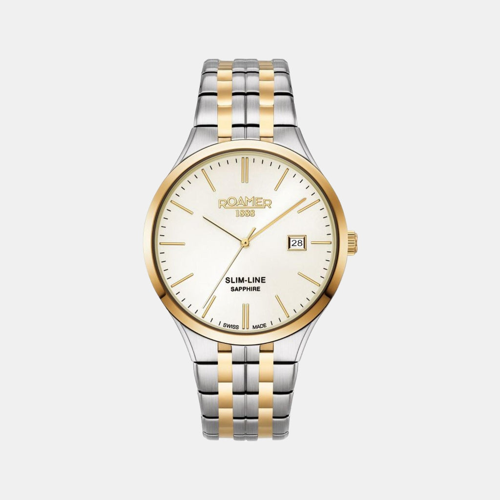 Male Slim-Line Classic Analog Brass Watch 512833 47 35 20