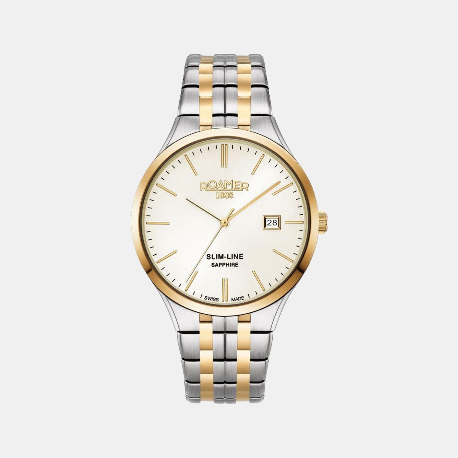 Male Slim-Line Classic Analog Brass Watch 512833 47 35 20