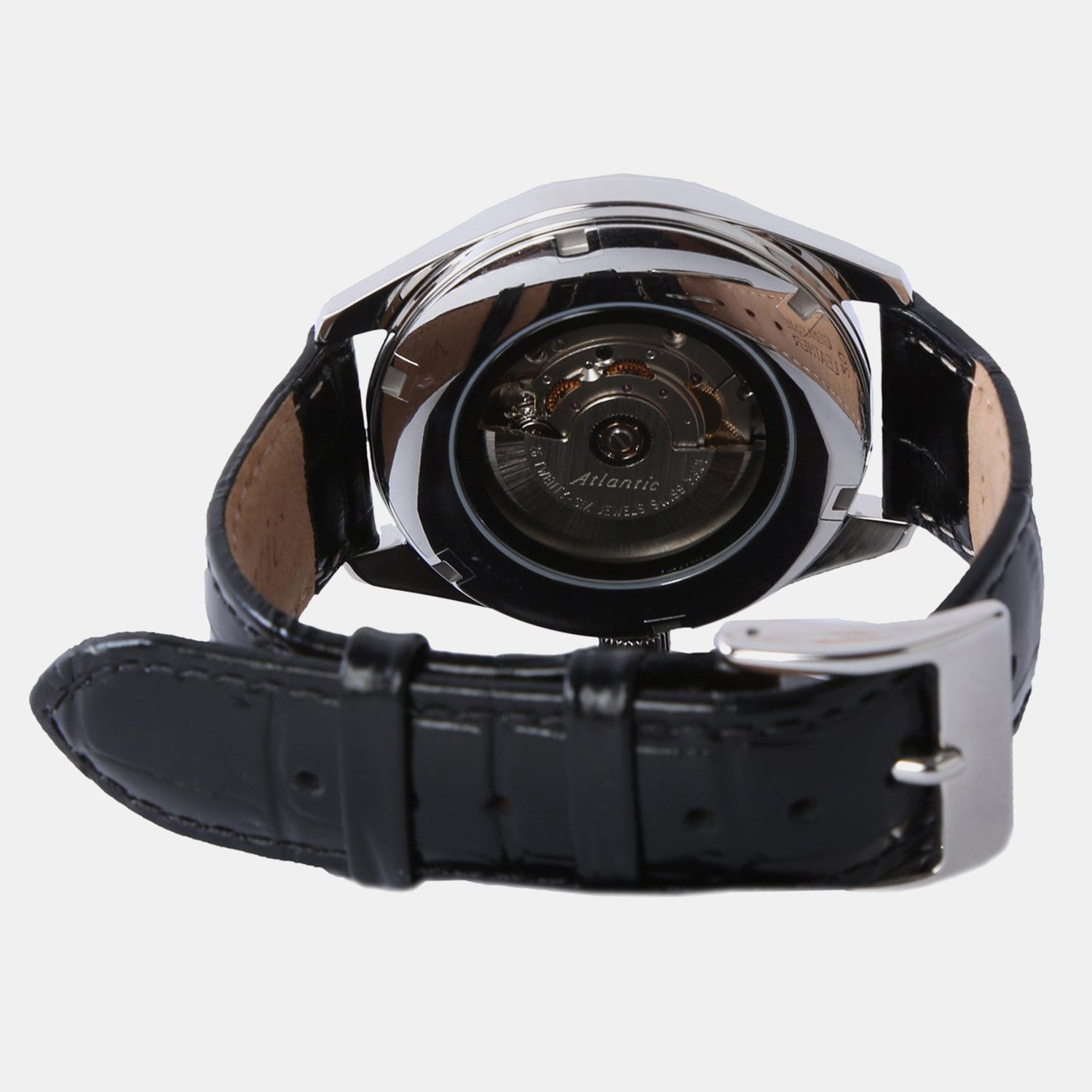 Worldmaster Art Deco Men Automatic Silver Dial Analog Leather Watch 51752.41.29G