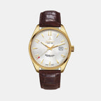 Worldmaster Art-Deco Men Automatic Silver Dial Analog Leather Watch 51752.45.25G