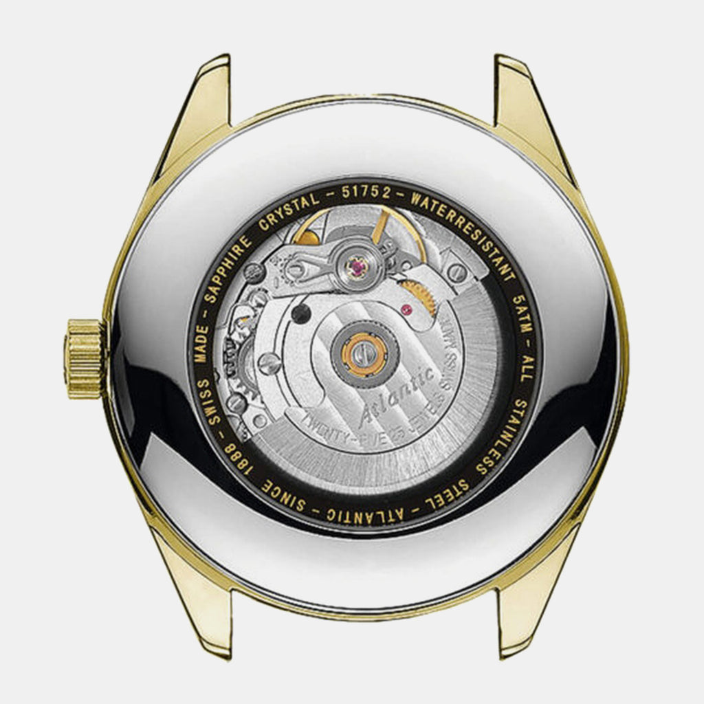Worldmaster Art-Deco Men Automatic Silver Dial Analog Leather Watch 51752.45.25G