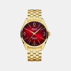 Worldmaster Men Quartz Red Dial Analog Stainless Steel Watch 51752.45.99GM