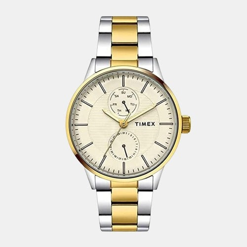 Timex Round Gold Chronograph watch