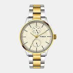Timex Round Gold Chronograph watch