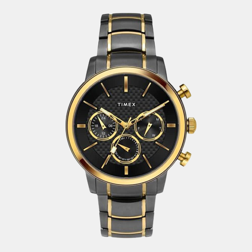 Timex Round Black Chronograph watch