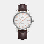 Men Automatic Silver Dial Analog Leather Watch 52759.41.25R