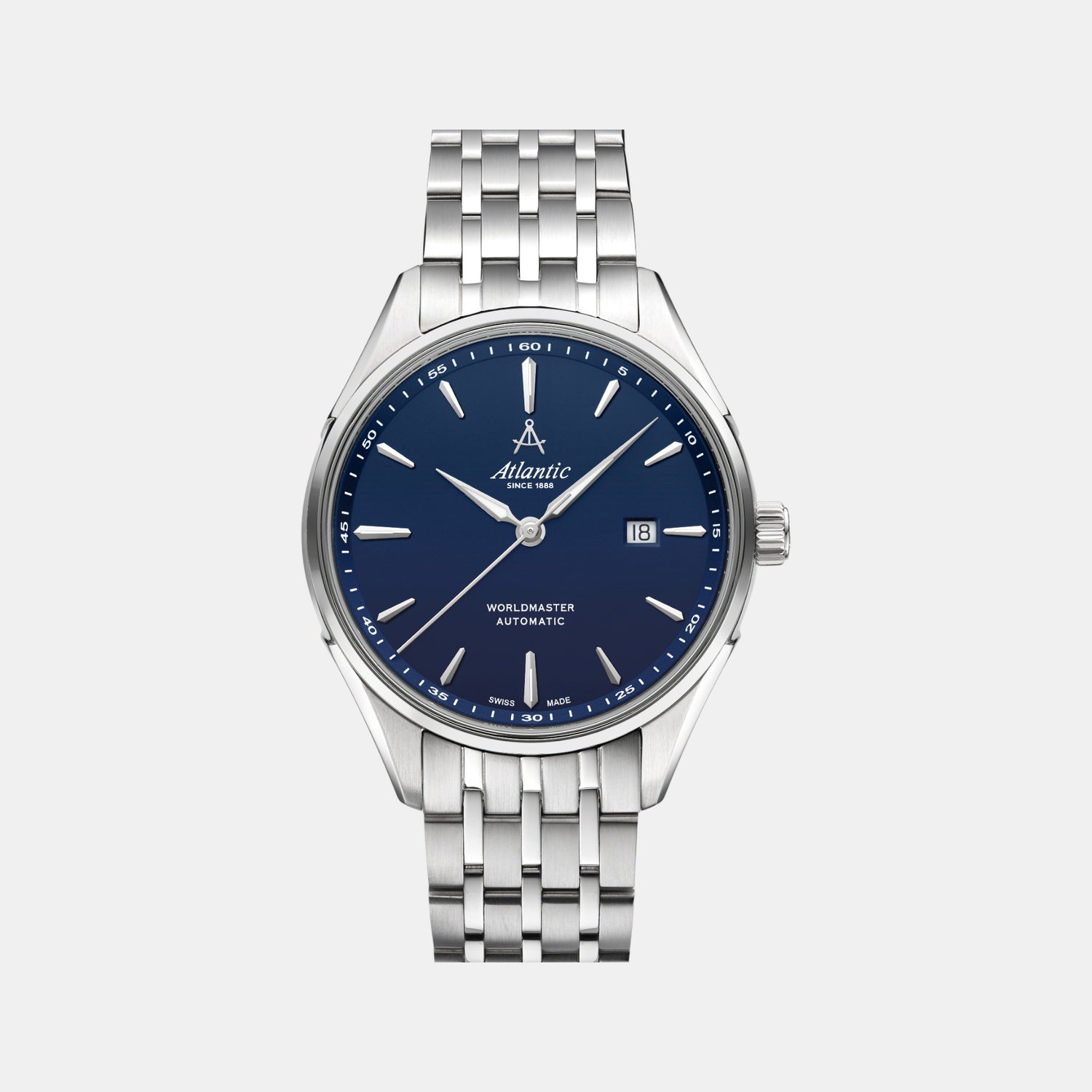 Worldmaster 1888 Automatic Men Automatic Blue Dial Analog Stainless Steel Watch 52759.41.51SM