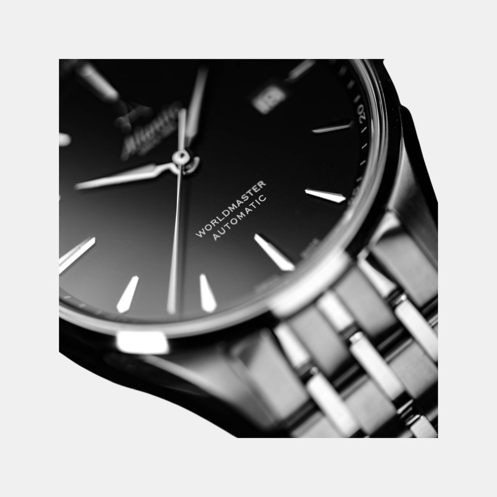 Worldmaster 1888 Automatic Men Automatic Black Dial Analog Stainless Steel Watch 52759.41.61SM