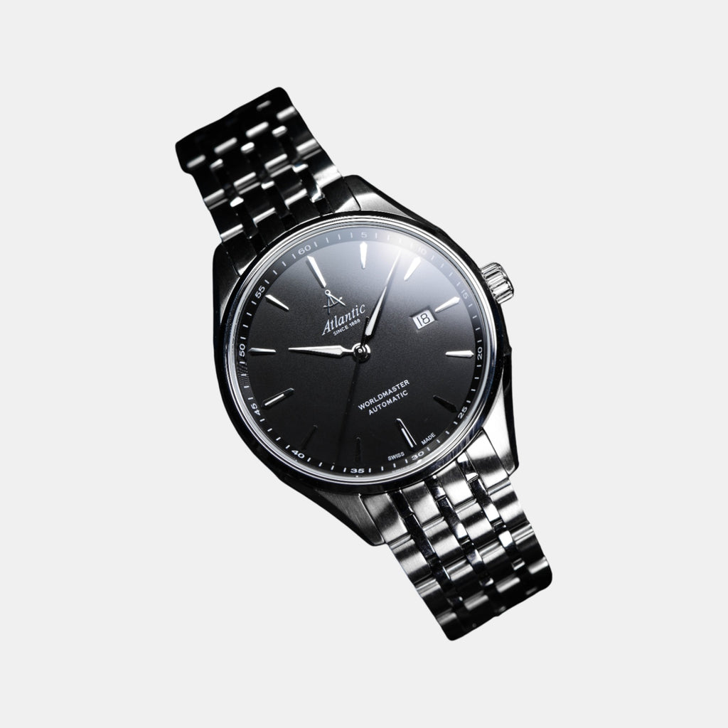 Worldmaster 1888 Automatic Men Automatic Black Dial Analog Stainless Steel Watch 52759.41.61SM