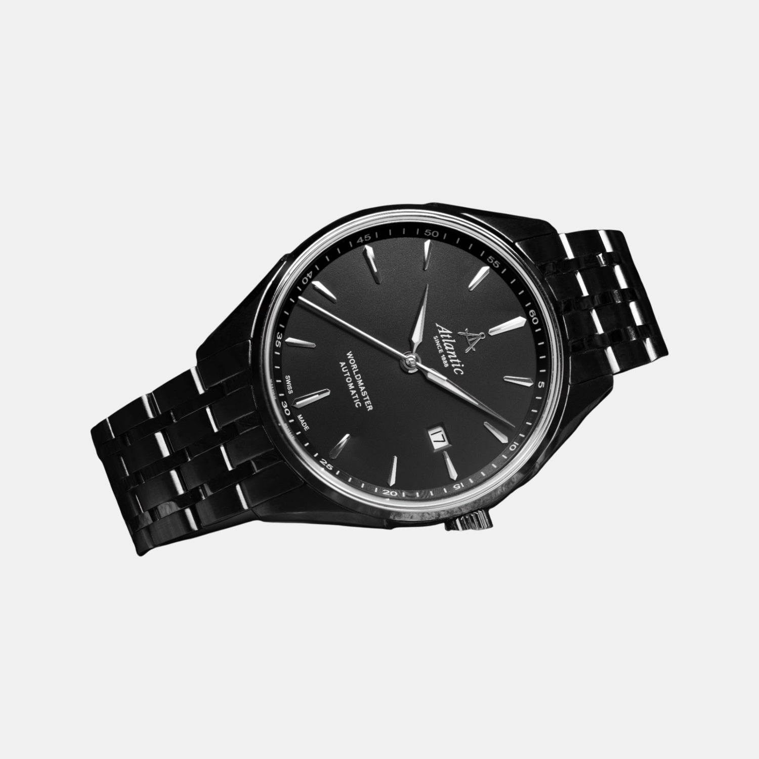 Worldmaster 1888 Automatic Men Automatic Black Dial Analog Stainless Steel Watch 52759.41.61SM