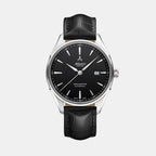 Atlantic Men Automatic Black Dial Analog Leather Watch 52759.41.61S-1