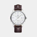 Worldmaster 1888 Automatic Men Automatic White Dial Analog Leather Watch 52781.41.21
