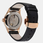 Men Automatic Black Dial Analog Leather Watch 52782.44.63