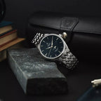 Men Automatic Blue Dial Analog Stainless Steel Watch 52788.41.91