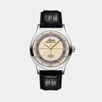 Atlantic Men Automatic Cream Dial Analog Leather Watch 53754.41.93RB-1