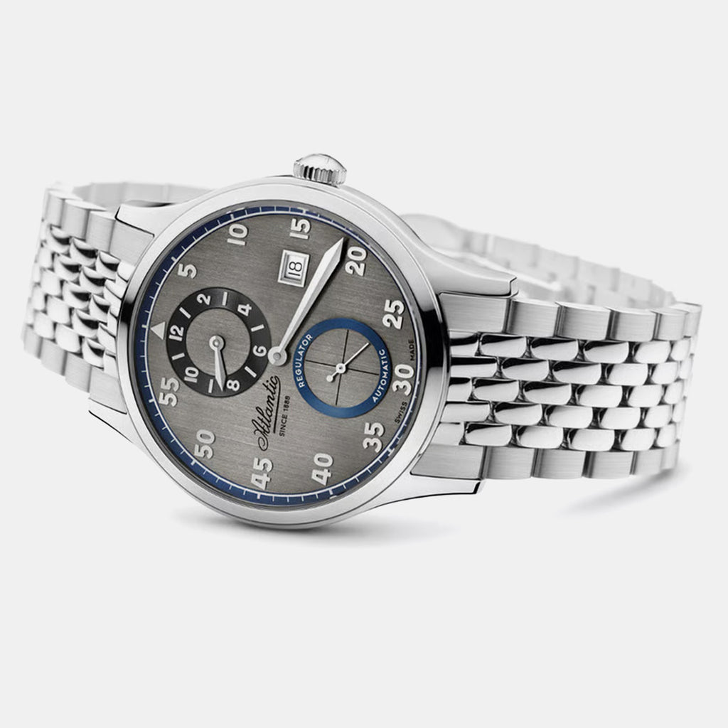 Men Automatic Grey Dial Analog Stainless Steel Watch 53786.41.43