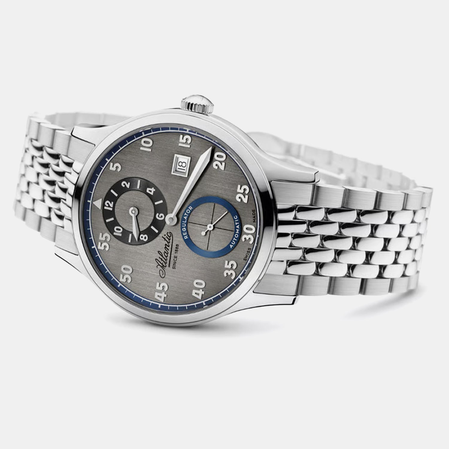 Men Automatic Grey Dial Analog Stainless Steel Watch 53786.41.43