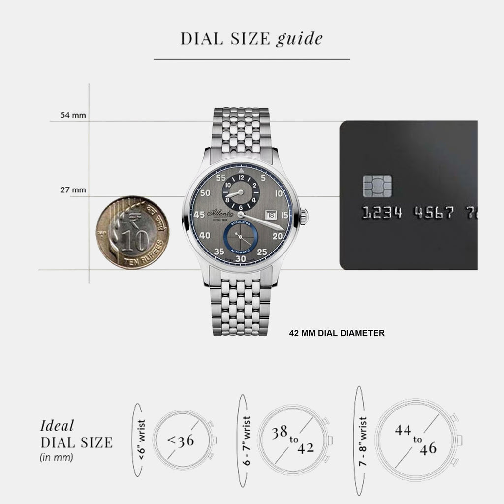 Men Automatic Grey Dial Analog Stainless Steel Watch 53786.41.43