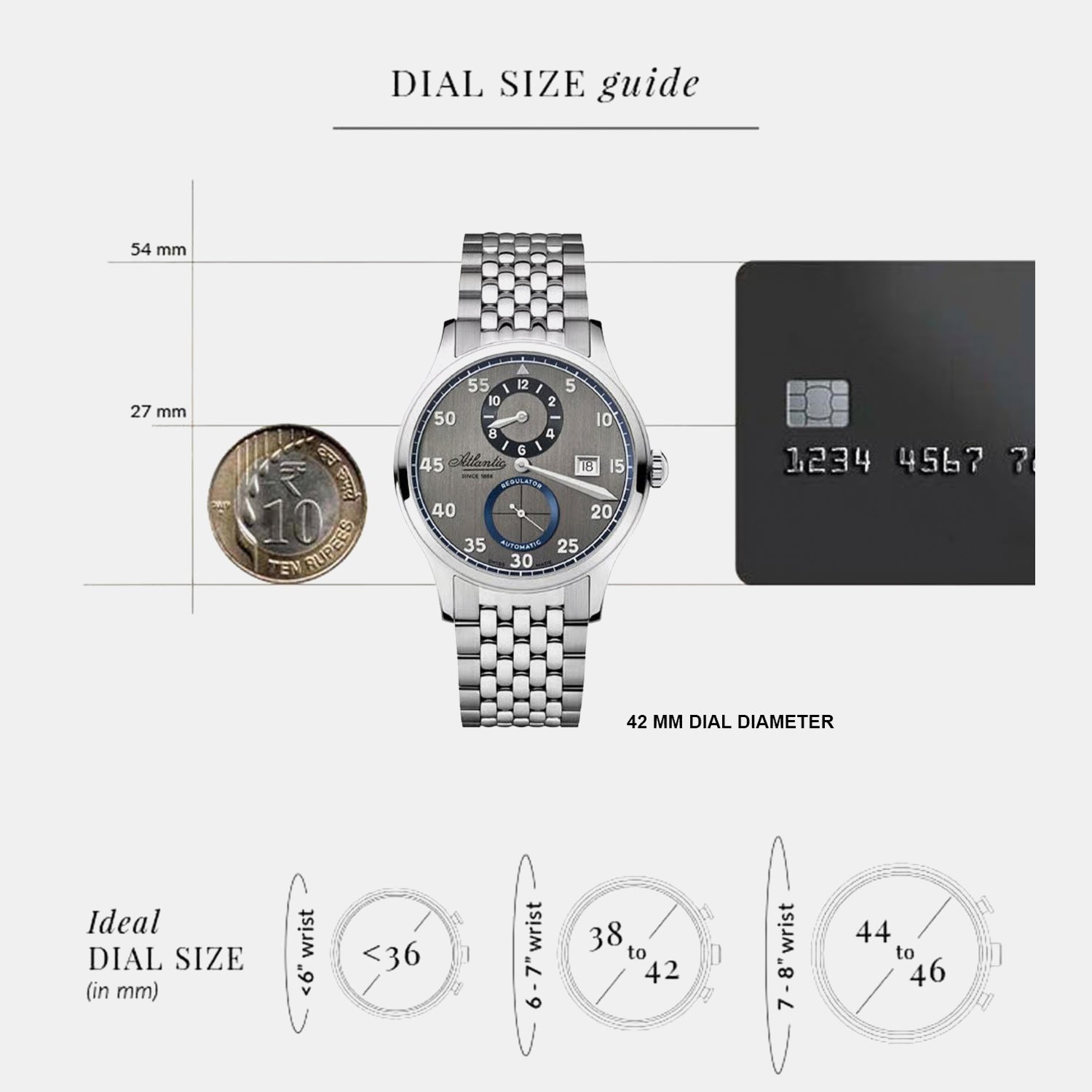 Men Automatic Grey Dial Analog Stainless Steel Watch 53786.41.43