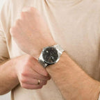 Men Automatic Grey Dial Analog Stainless Steel Watch 53786.41.43