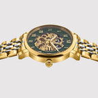 Prestoria Men Automatic Green Dial Analog Stainless Steel Watch 541-M31405
